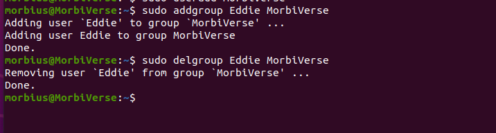 Linux Add or Remove a User from a Group