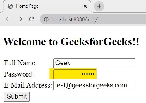 Input Direction of Password field