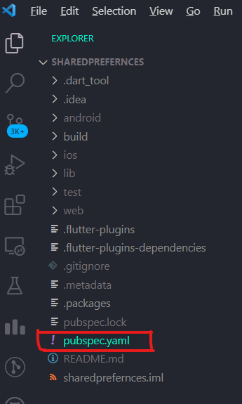 Selecting-pubspec.yaml