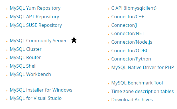 Click-on-the-MySQL-Community-Server-link