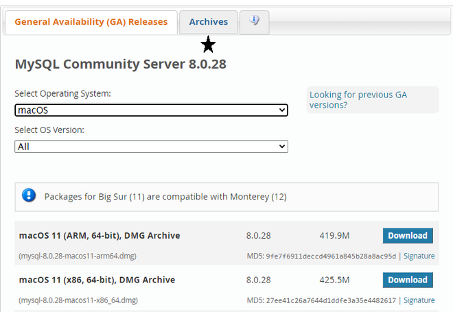 Download-the-MySQL-Community-server