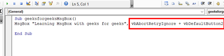 MessageBox in Excel VBA - GeeksforGeeks