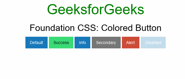 Foundation CSS Button Coloring