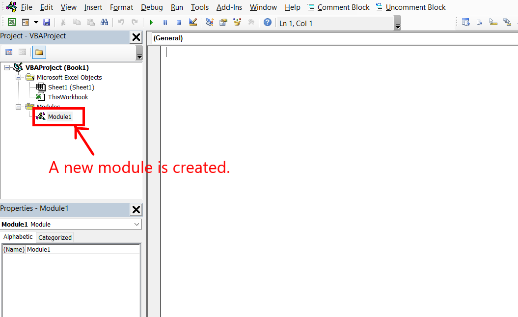 run-module-in-excel