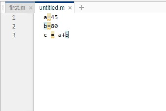 Workspace in MATLAB