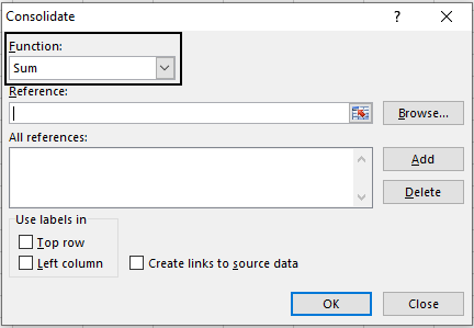 Selecting-Sum-function