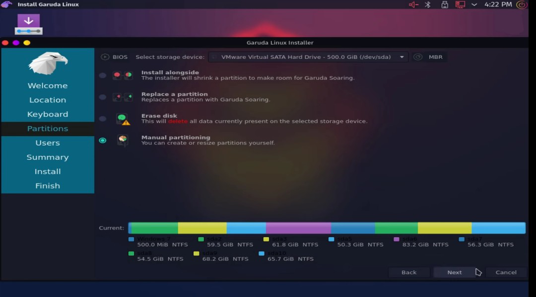 Click-on-the-Custom(Manual-Partitioning)