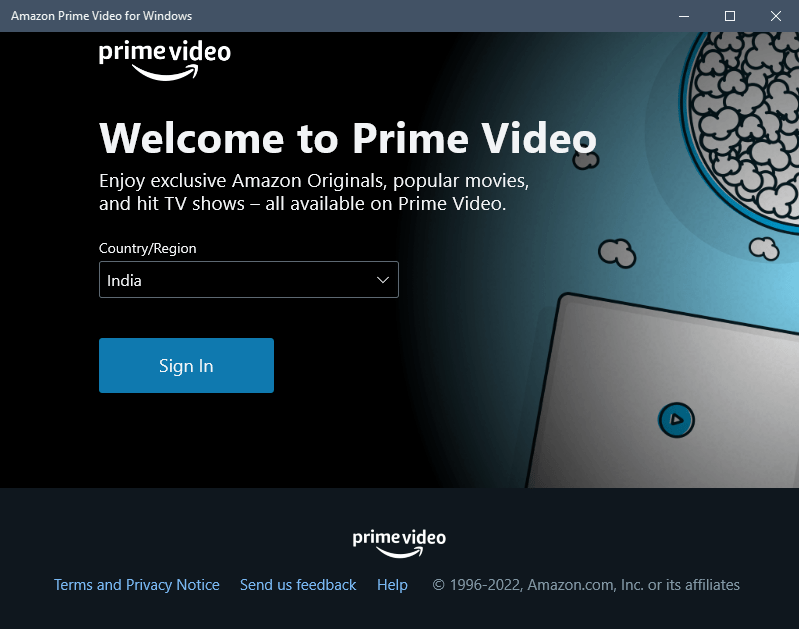 Amazon video for online windows