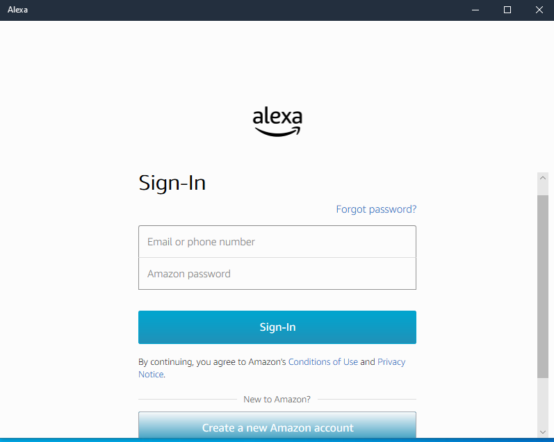 Alexa amazon app windows hot sale