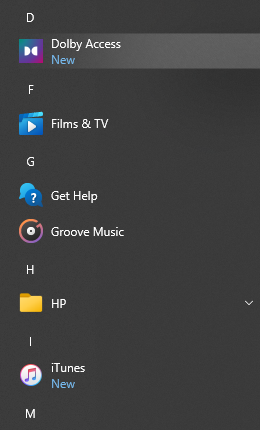 Dolby-listed-in-all-programs-in-start-menu