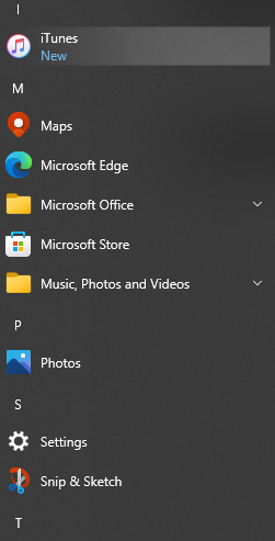 iTunes-listed-in-all-programs-in-start-menu