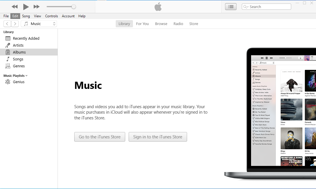 Home-page-of-the-iTunes-app