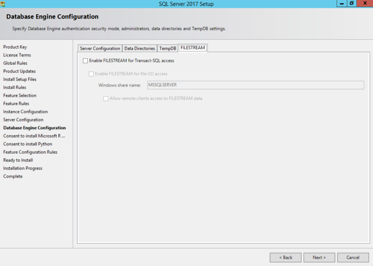 database-engine-configuration