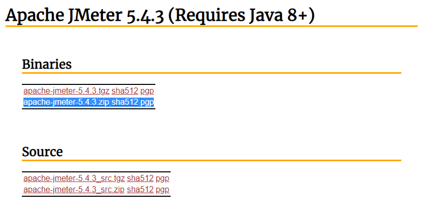 Download the latest version of JMeter