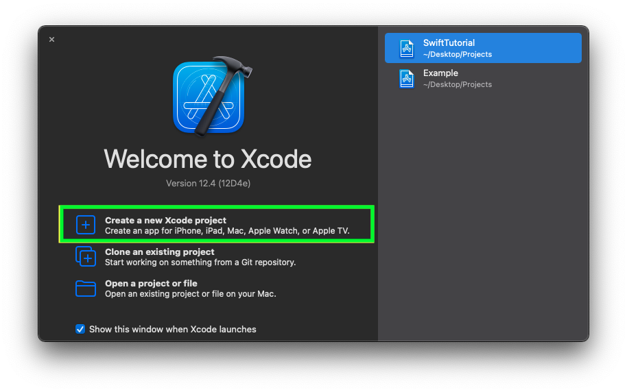 Create-a-new-XCode-project