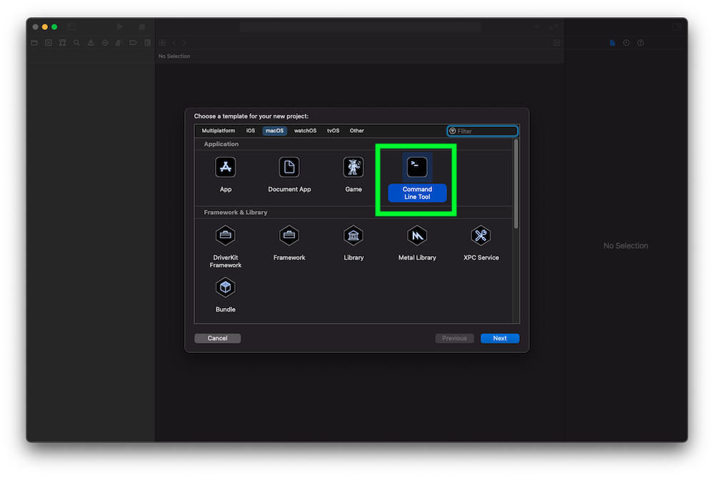 Select-the-command-line-tool 