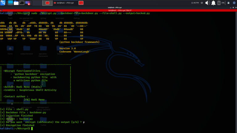 NXcrypt - Python Backdoor Framework - GeeksforGeeks