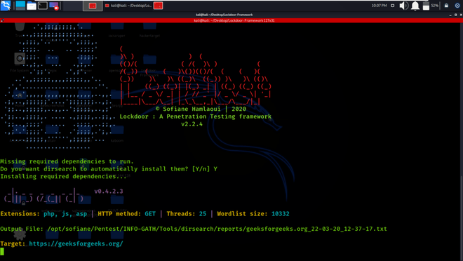 Lockdoor Framework - Penetration Testing Framework With Cyber Security ...