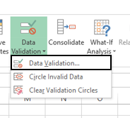 Click-on-Data-Validation