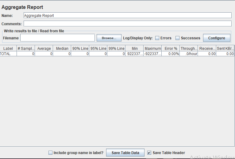 Aggregate Report