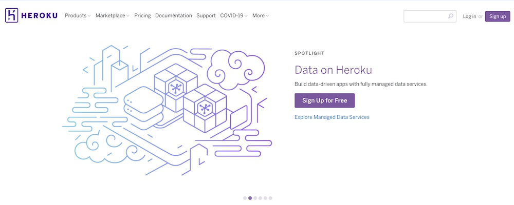 How to use webhook service module with Heroku