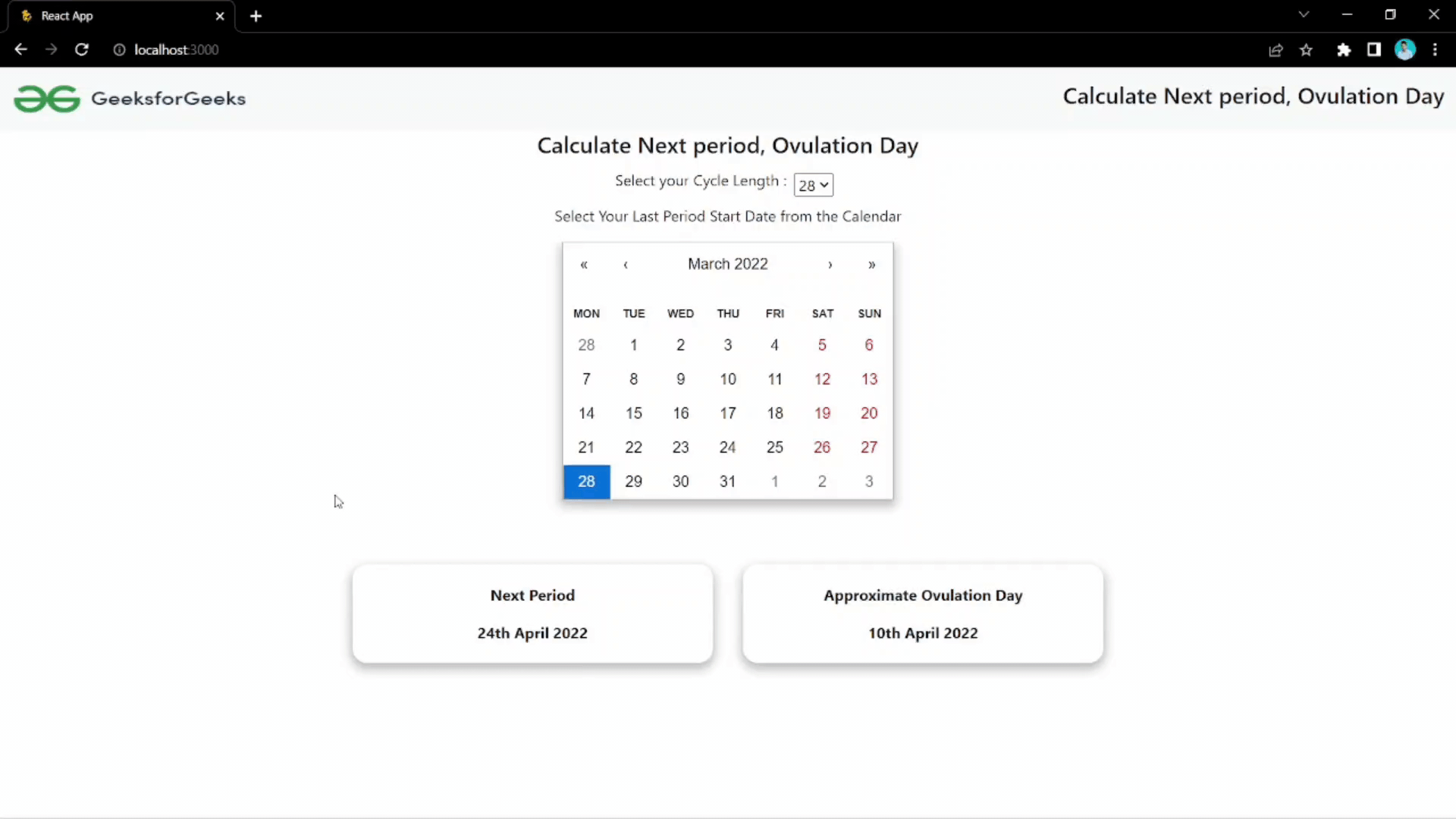 period cycle calculator