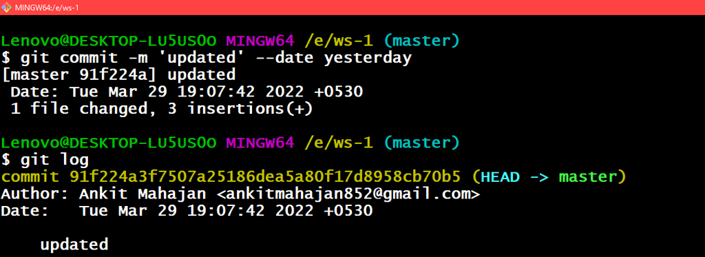 Committing in Git - GeeksforGeeks