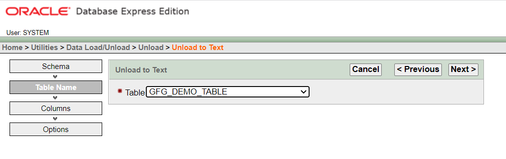 Select-the-table-name 