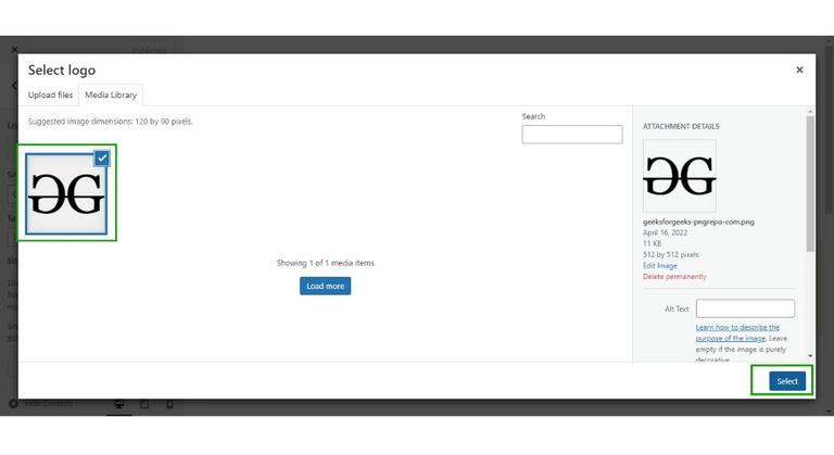 How to Add Custom Logo to WordPress Website ? - GeeksforGeeks