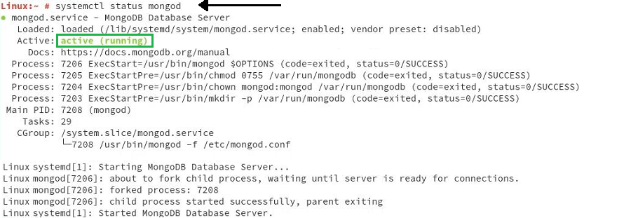 Checking-mongoDB-status