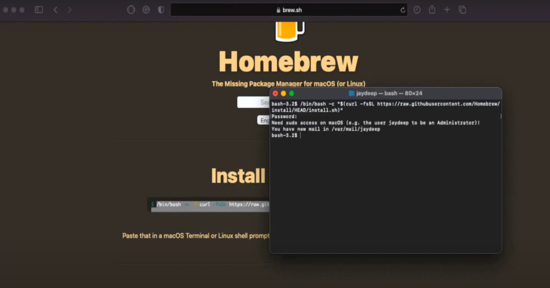 Install-a-package-manager-called-Homebrew