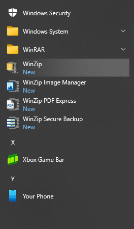 WinZip-will-show-in-the-start-menu