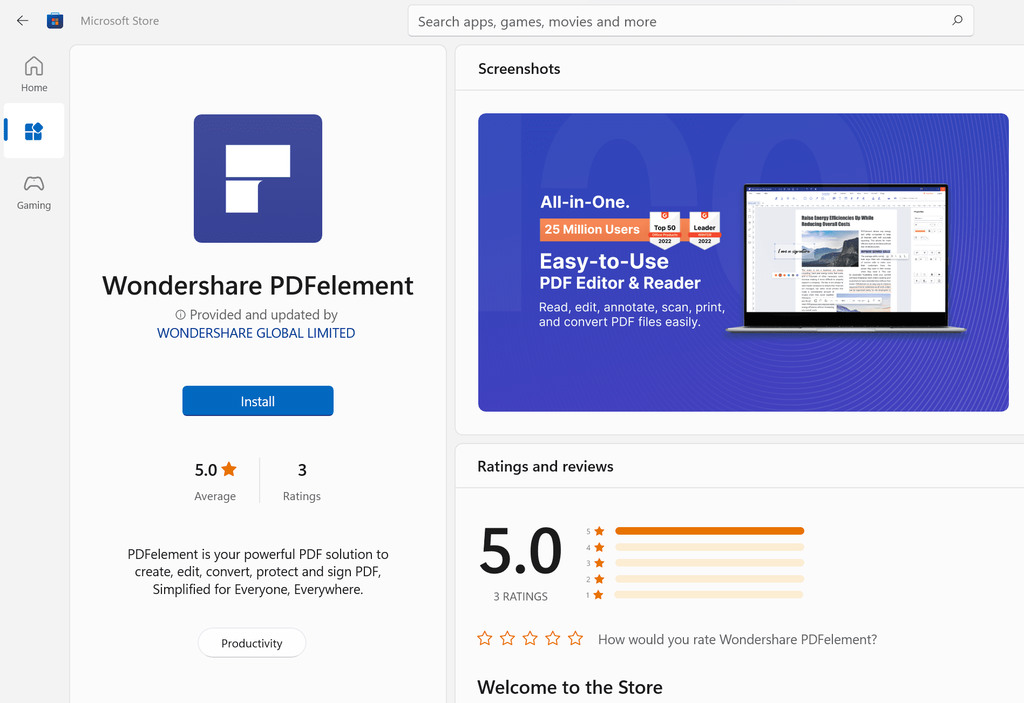 free instal Wondershare PDFelement Pro