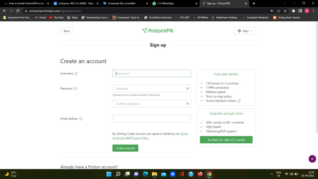 protonvpn install linux