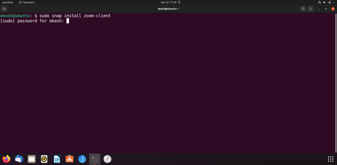 zoom install ubuntu