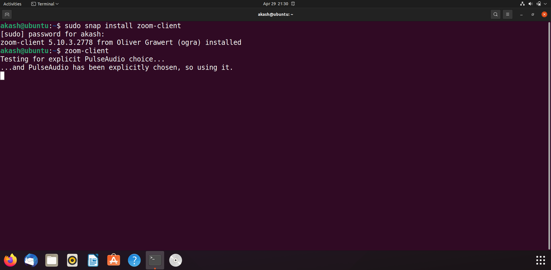 install zoom in ubuntu