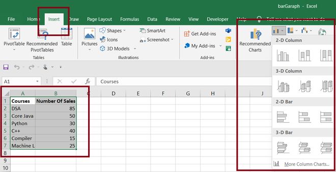 How To Make A Bar Graph In Excel Comparing Two Things