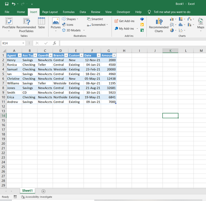 Selecting-format-as-a-table