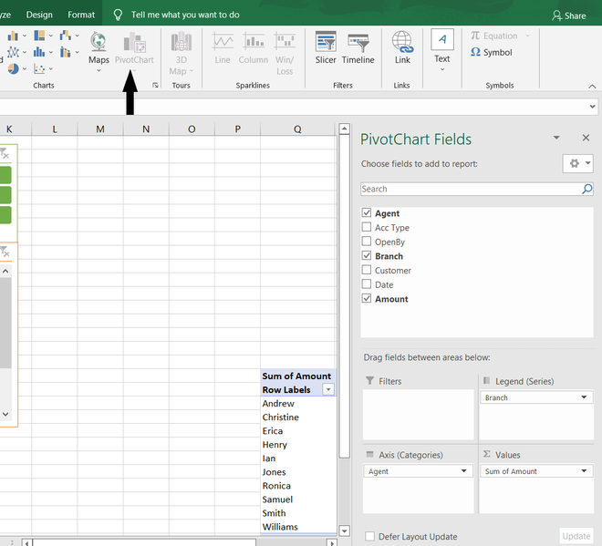 Pivot-chart-fields