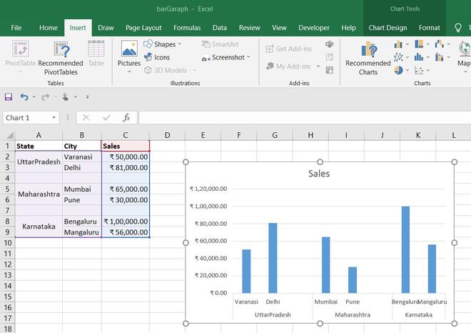 How To Make A Comparison Chart In Excel Geeksforgeeks