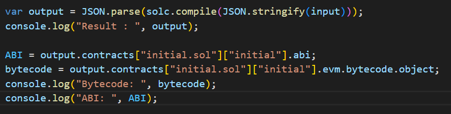 Output to Json