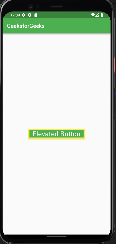 Flutter - Elevatedbutton Widget - Geeksforgeeks