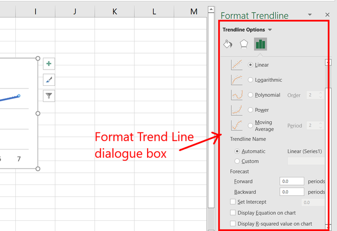 Formatting-trendline