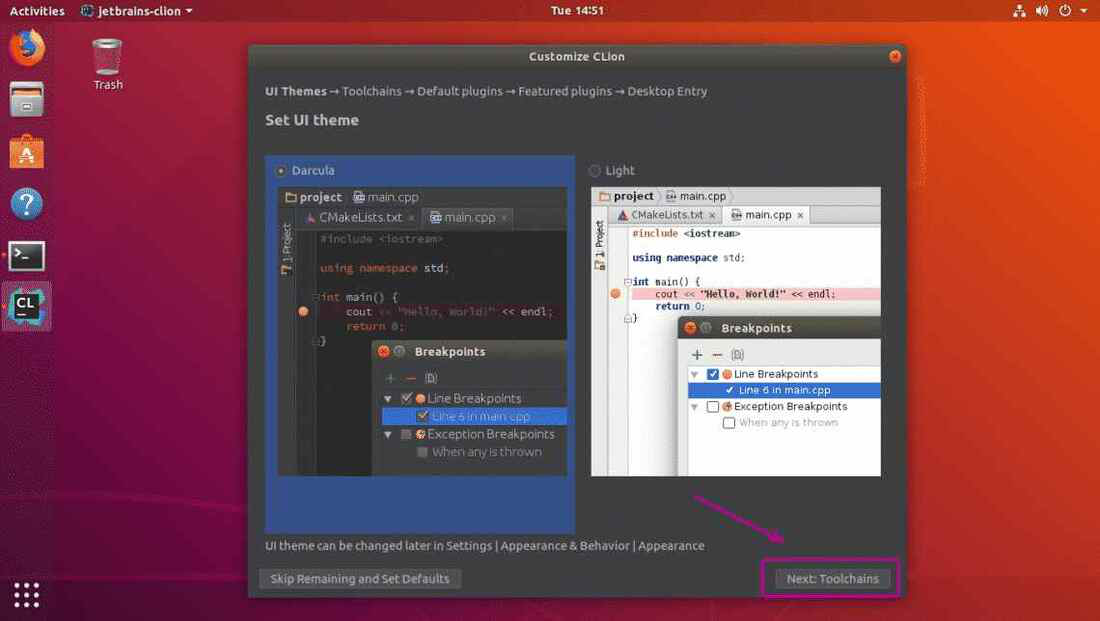 Как установить clion на ubuntu