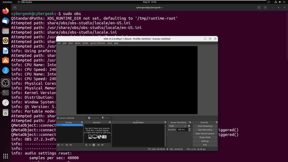 How to Install OBS Studio on Ubuntu - GeeksforGeeks