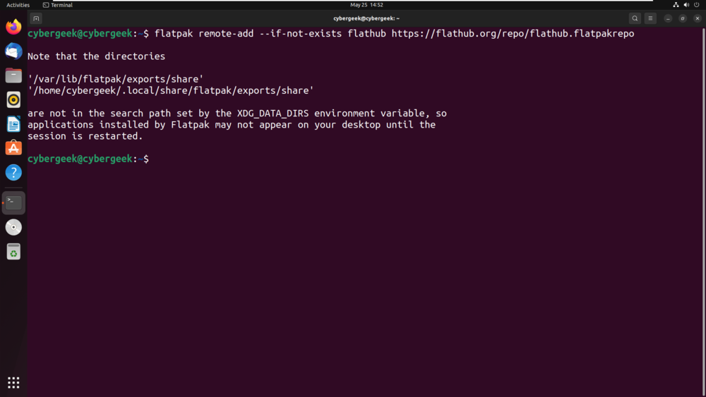 Adding flatpak repo