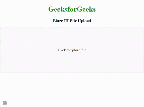 Blaze UI File Upload