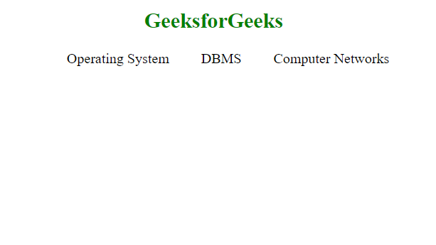 How To Make A Display In A Horizontal Row ? - Geeksforgeeks