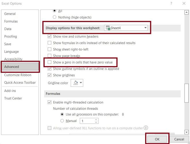 How To Remove All Zero Values In Excel