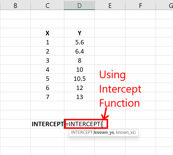 Using-intercept()